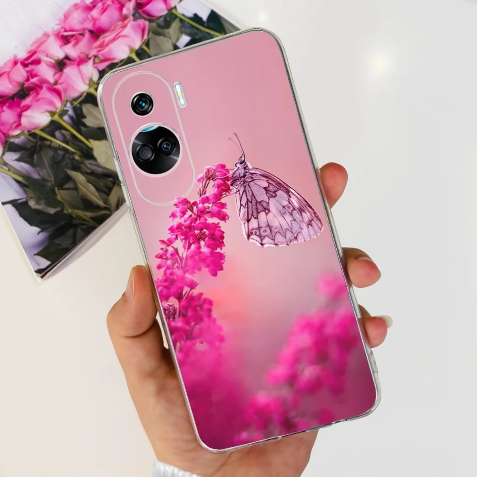 Stylish Pattern Soft Silicone Clear Back Cover