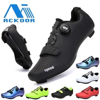 2023 Cycling Sneaker Mtb with Cleats Men Carbon Sports Speed Bike Shoes Women Mountain Racing Flat SPD Road Cycling Footwear 1