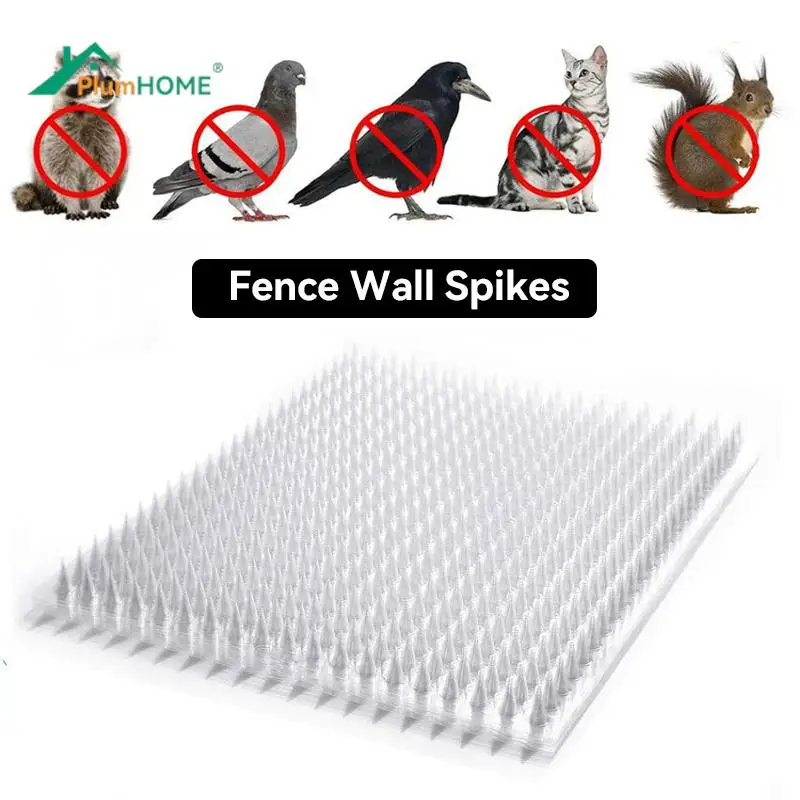 1x Fence Wall Spikes Cat Animal Repellent Plastic Anti Pigeon Deterrent For Garden Fences Invader Bird Spikes Dog Repeller