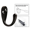 1Pcs Wall Hook Clothes Rack Robe Hook Stainless Steel Furniture Hook For Home Coats Hat Clothes Hanger Towel Keys 6