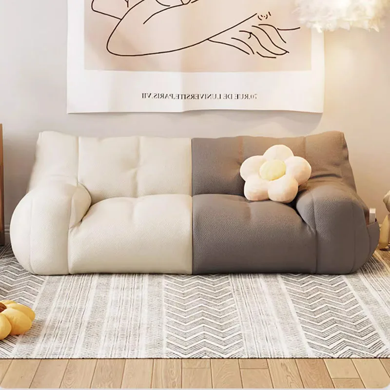 

Lazy Nordic Living Room Sofas Modern Luxury Recliner Love Seat Sofas Filling Bean Bag Balcony Muebles Lounge Suite Furniture