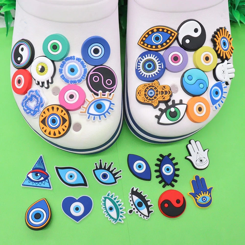 Colorful Yin and Yang Eye Shoe Charm for Adults - Fun Party Gift