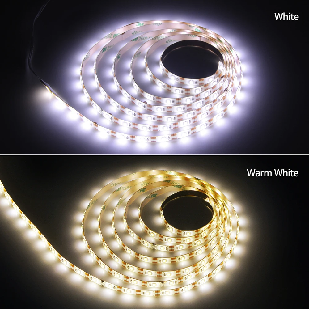 Description Picture 4 of item5V Battery LED Strip Light SMD2835 60LEDs Flexible LED Tape Adhesive Tape Waterproof Rope Light for TV Backlight Cabinet Lamp