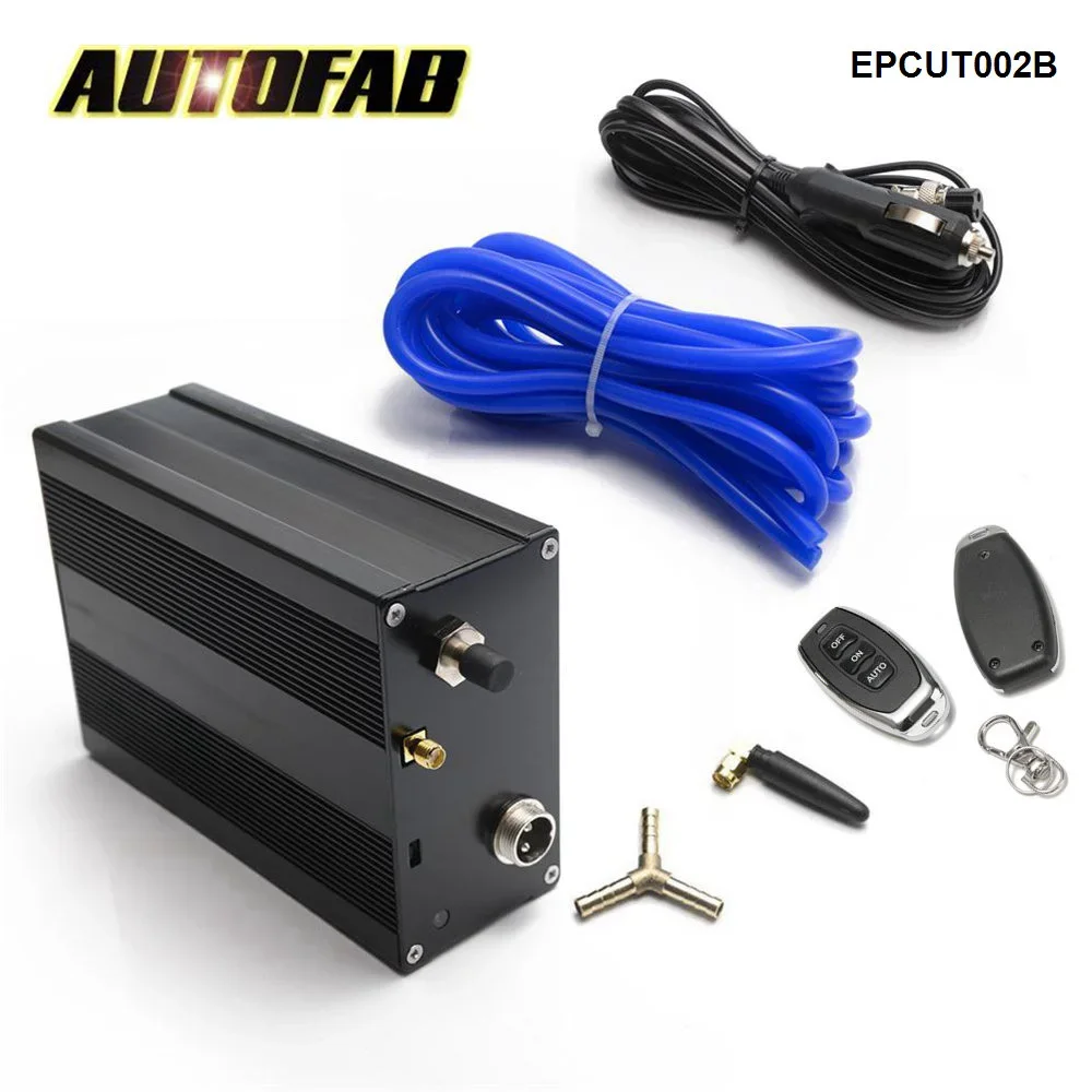 

AUTOFAB Electric Vacuum Pump Controller Box Remote Control for Exhaust Catback Downpipe Muffler Valve System EPCUT002B