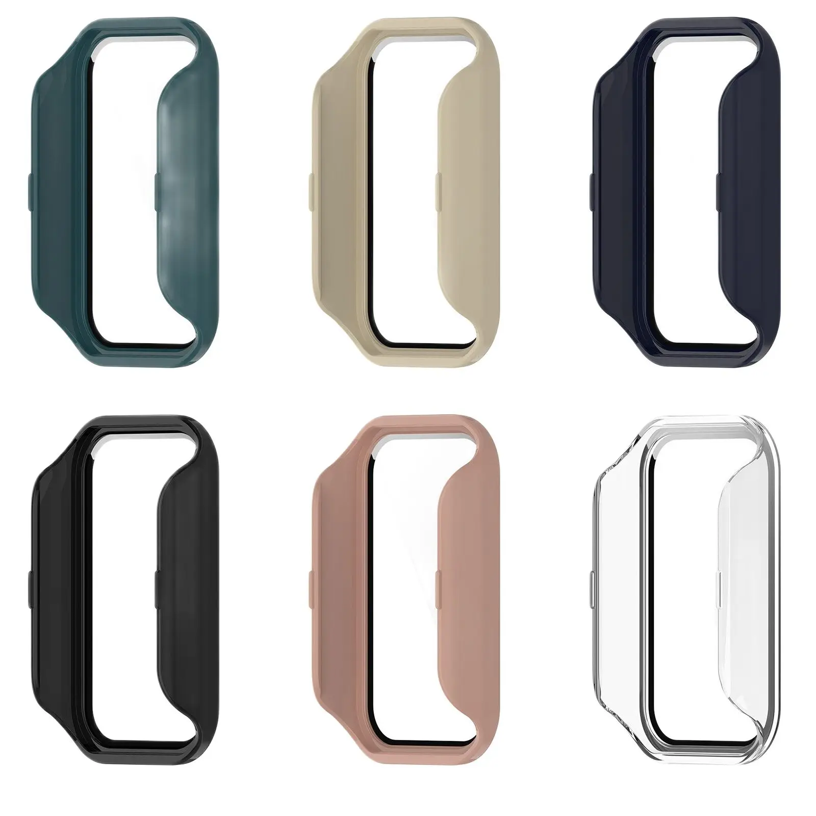 

PC полный защитный чехол для Xiaomi Redmi Band 2 Защитная крышка для экрана для Redmi Band2 жесткий чехол + Закаленное стекло пленка прозрачная Новинка