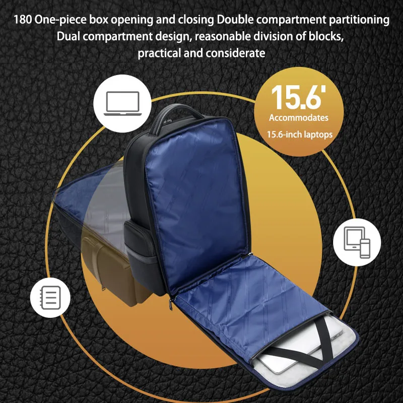 bopai men’s business backpack large capacity 15.6 inch laptop backpack outdoor school backpack fashion travel shoulder bag BOPAI Men’s Business Backpack Large Capacity 15.6 Inch Laptop Backpack Outdoor School Backpack Fashion Travel Shoulder Bag 4