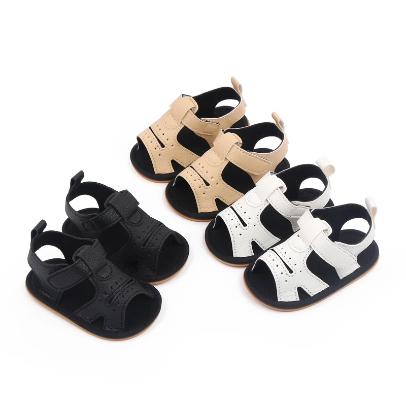Baby Summer Sandal for Toddler Boys and Girls 0-1 Years Casual Anti-slip Soft PU Casual Walikng Shoes Outdoor Summer Shoes