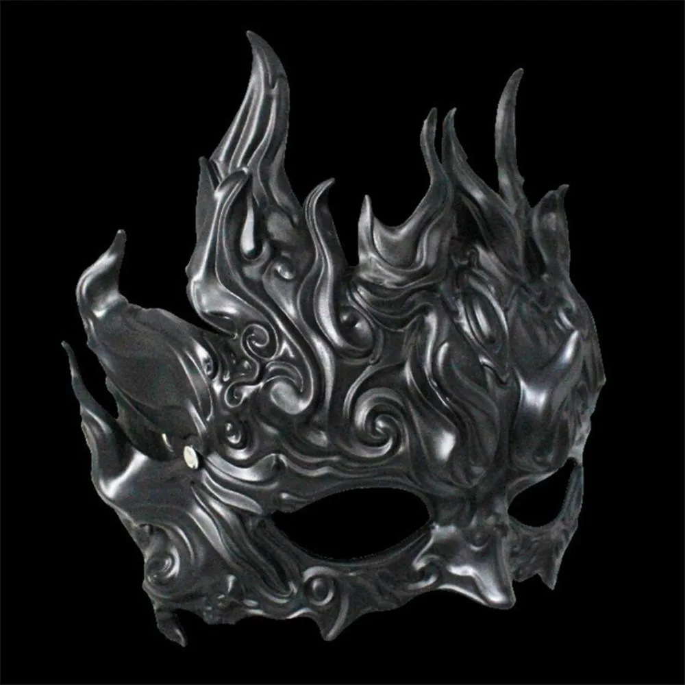 Halloween Halbgesichtsmaske, Partyspiel-Themenkostüm, Cosplay-Zubehör – Detail 7