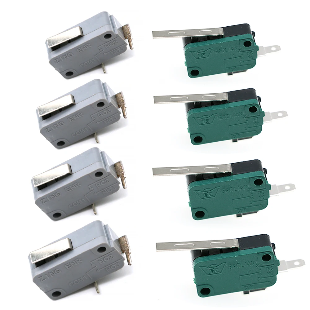 8Pcs Coin Arcade Game Machine Joystick Microswitch Sostituzione Sanwa Stick Micro Switch Neo Geo Mvs Flipper Parts