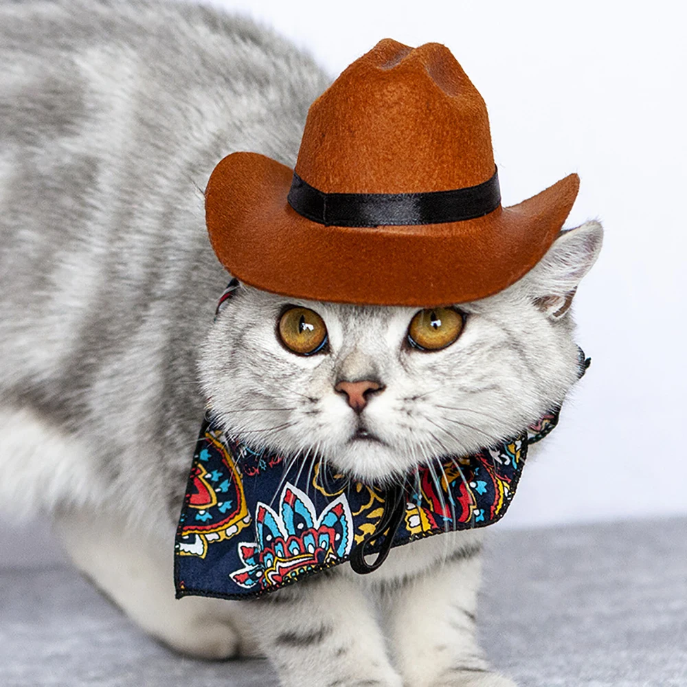 Sombrero de vaquero para perro y mascota, gorro de Cosplay, gato, decoración de fiesta de disfraces, sombreros ajustables para mascotas, accesorios para sesiones fotográficas - AliExpress Hogar y jardín
