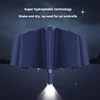 10 bone fully automatic three fold umbrella, rotatable LED flashlight, business wind resistant folding umbrella, sunny umbrella 4