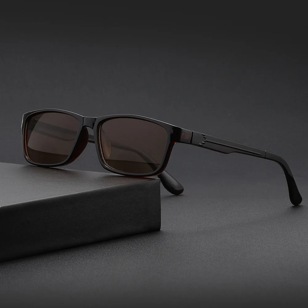 Plus Reading Glasses Men Dual Focus Grey Light Brown Reading Sunglasses Women's Elderly Magnifing Presbyopia Glasses +1.0+4.0