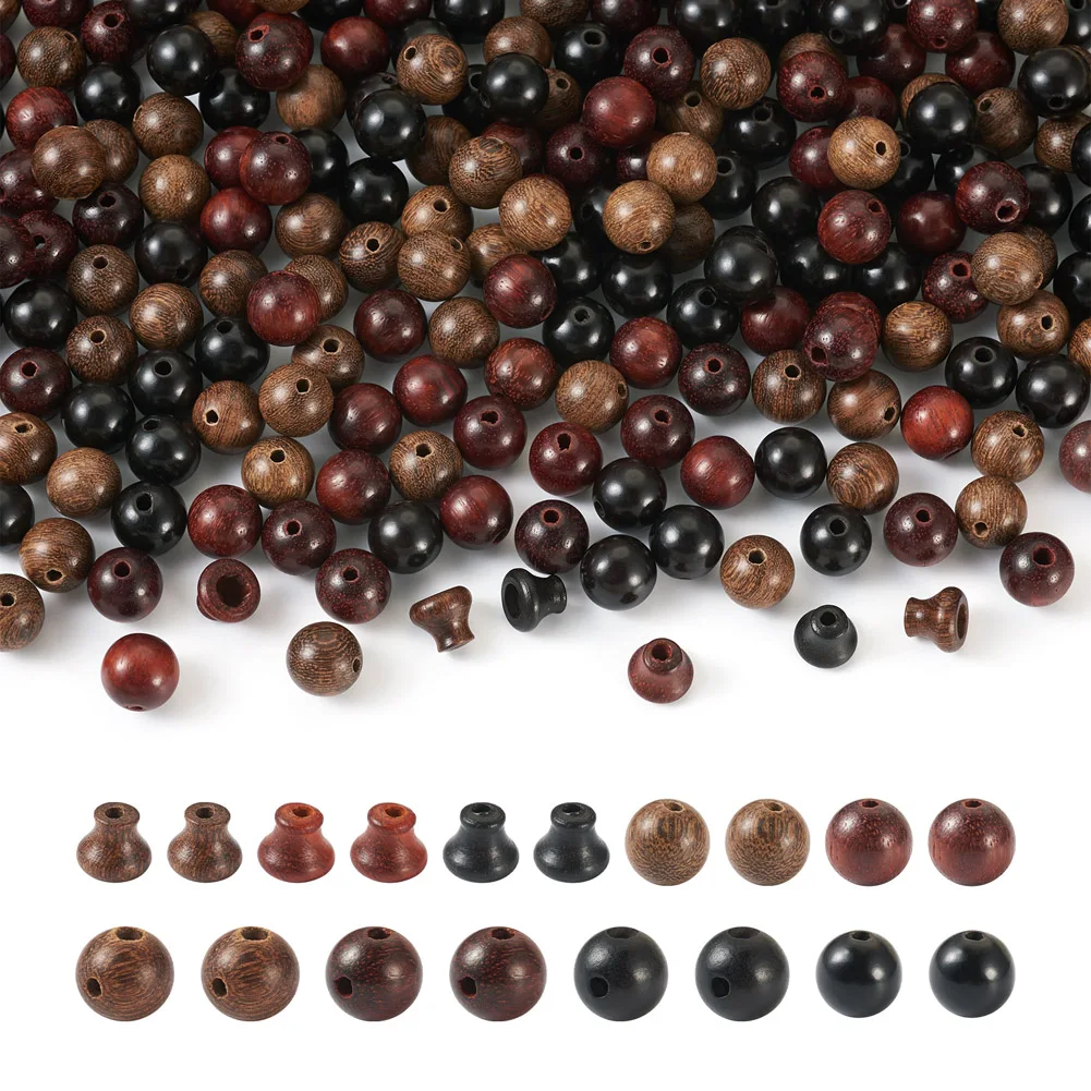 

120Pcs 16mm Natural Wood Beads Round With Heart Pattern Loose Spacer Beads For Jewelry Making Valentine Bracelet Charms Supplies