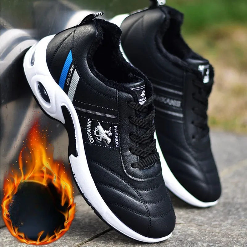 Brand men Sneakers air Cushion running shoes for men Platform 2023 new Breathable leather vulcanized shoes zapatos de hombre images - 6