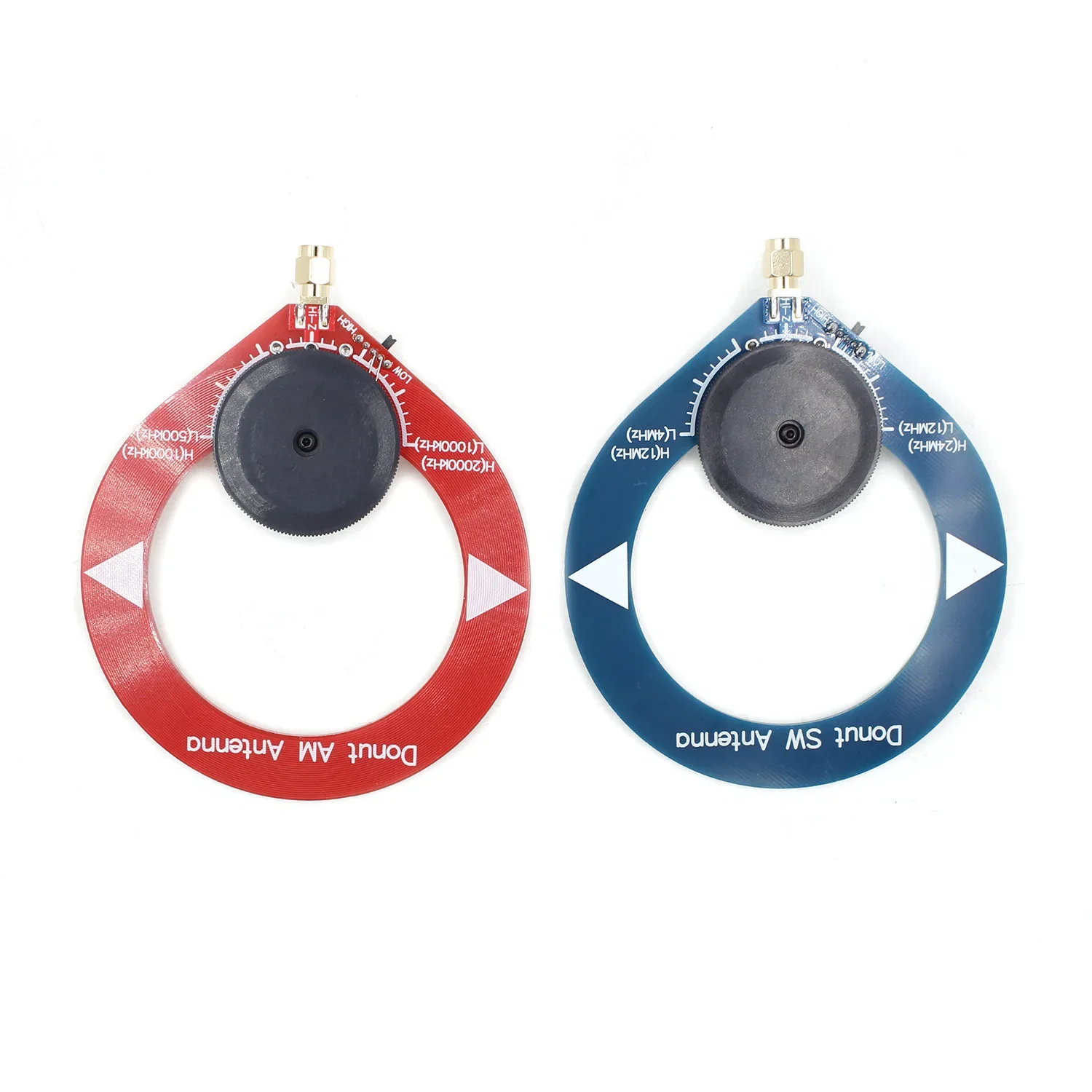Mini Small Loop Antenna Donut Blue SW Shortwave Antenna 4-24MHz Donut Red AM(MW) Medium Wave 500-2000kHz