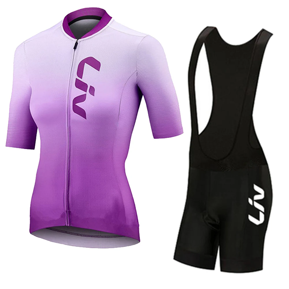 2025 Pro Team Women LIV Cycling Set Summer Women MTB Bike Cycling Clothing Bicycle Clothes Ropa Ciclismo Cycling Jersey Set 5