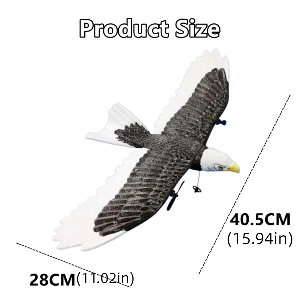 Avion RC FX-651 EPP 2.4G 2CH - Jouet télécommandé aigle 405mm