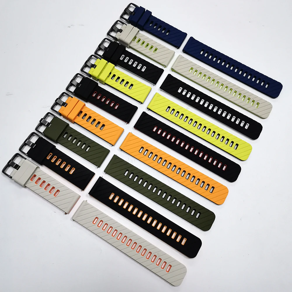 Versatile Silicone 22mm Watch Strap - Premium Design for Comfort and Style