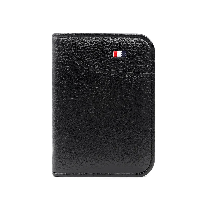 H014 New Wallet Men's Short Small Multifunctional  ID Card Holder PU Leather Business Men Purse Fashion High-quality Casual Bag 4