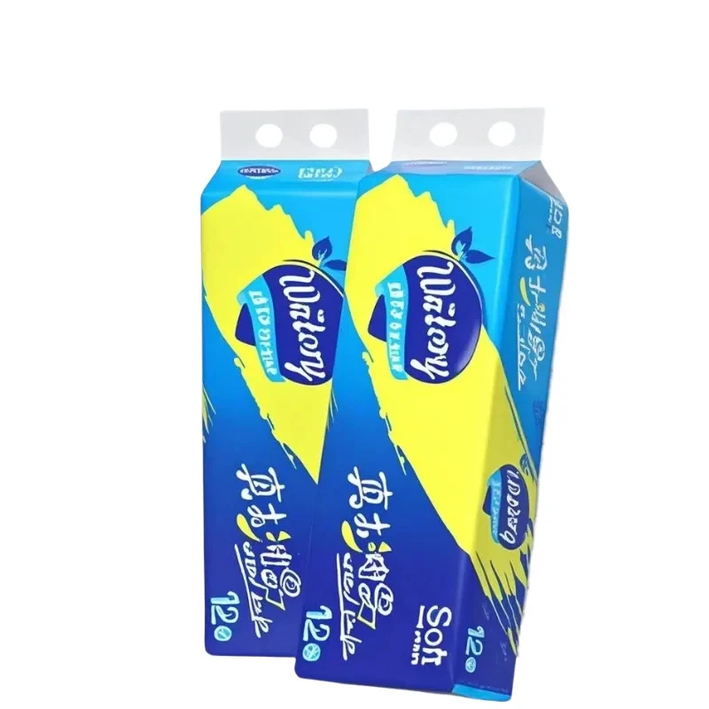 Toilet Paper 12 Rolls Five Layers Thickened Core Roll