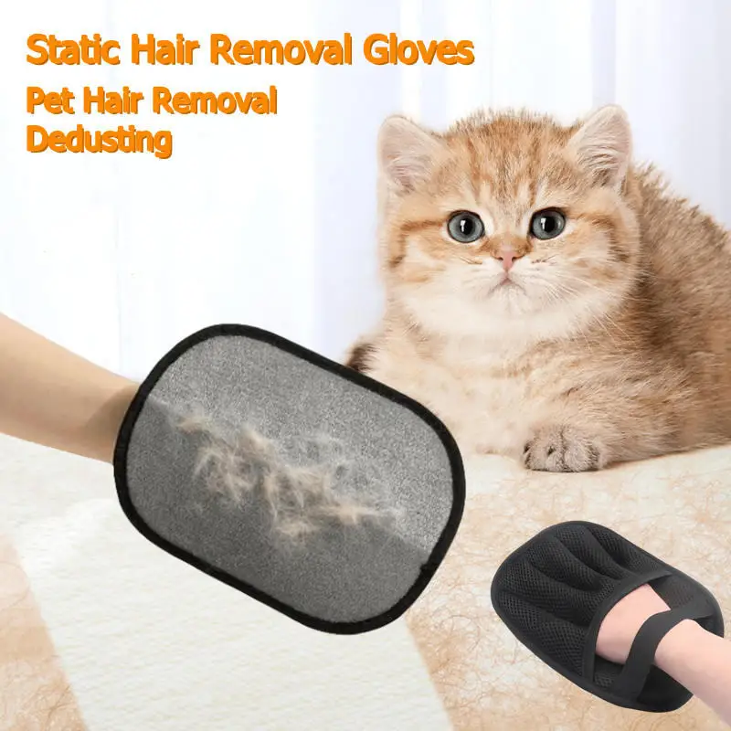 Pet Hair Removal Tool Static Gloves for Pet Hair Dog Cat Remover Glove for Couch Clothes Car Carpet Bed Bedding Furniture