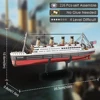 Piececool 3d Metal Puzzles Gifts for Adults Titanic Ship Model 226pcs Cruise Jigsaw Toys Building Kits Home Decoration 3