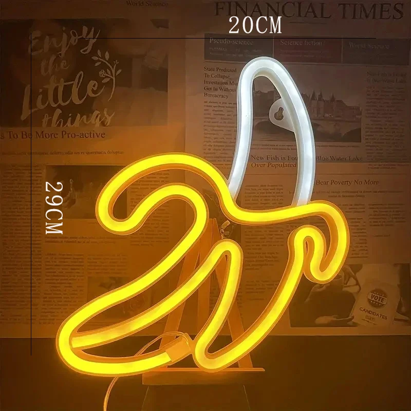 الكرز الموز النيون مصباح LED