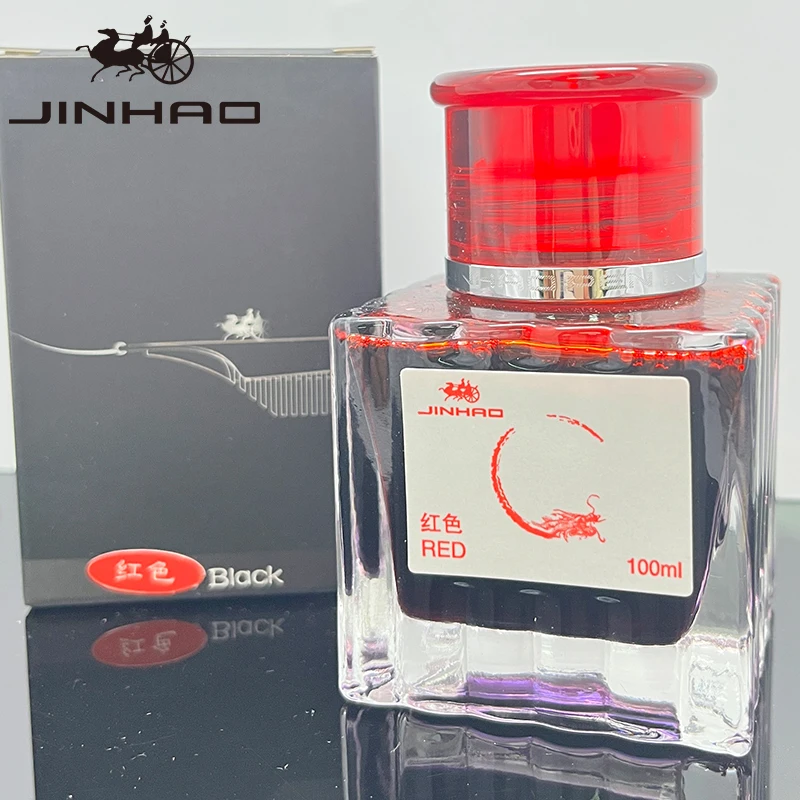 JINHAO 100ml Fountain Pen Ink Non-carbon Cartridge Refill Glass Bottled Fountain Pen Ink Stationery Office School Supplies - 3