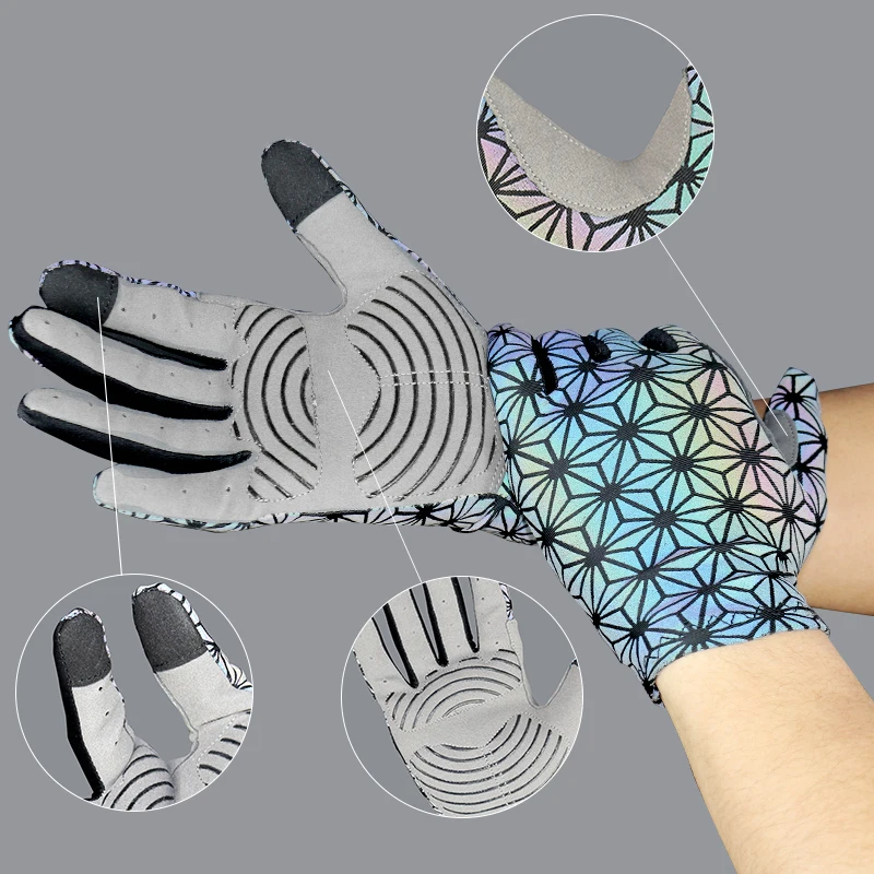 Sports Luminous Cycling Gloves Men and Women Outdoor Sports Luminous Bike Gloves 3
