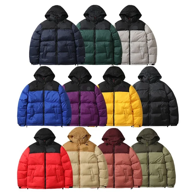 

Autumn and winter men's and women's clothing contrasting couple down cotton jacket loose thickened warm hooded cotton jacket