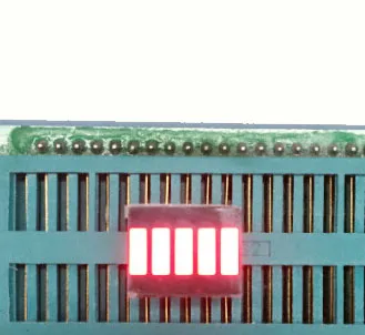 

20PCS 12.5*10mm light bar 5 grid digital tube Red Green Blue White LED digital light bar 5 segment LED light bar display