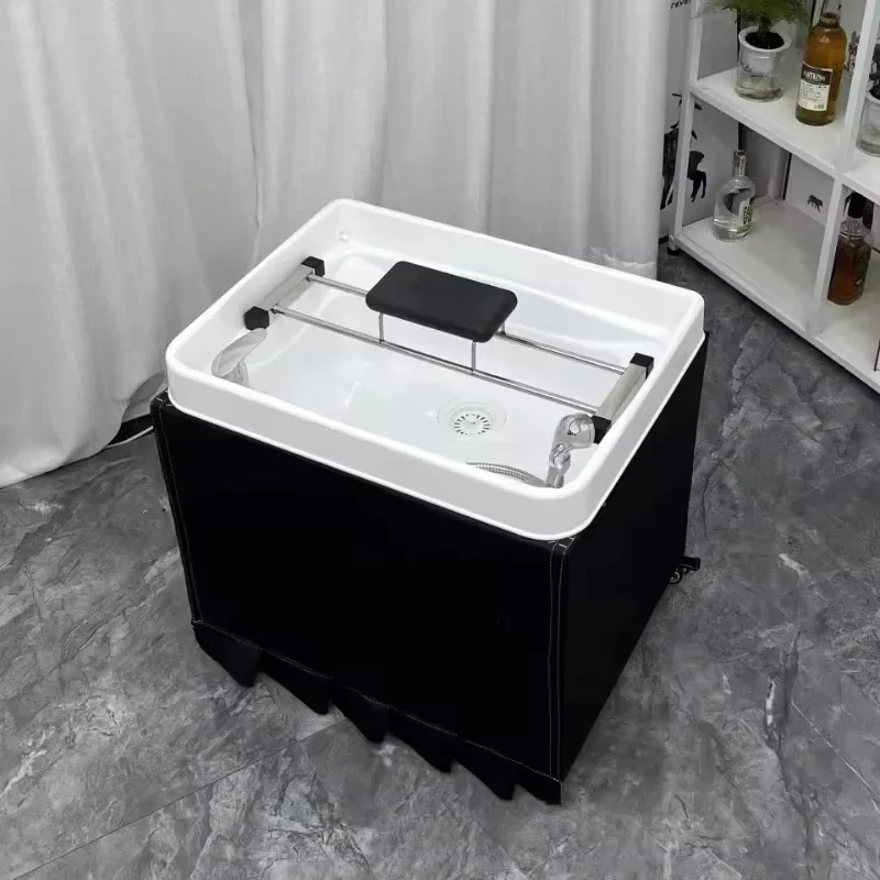 Head Spa Shampoo Chair Hair Salon Hair Washing Station Chair Move Therapy Lettino Massaggio Furnitur 2