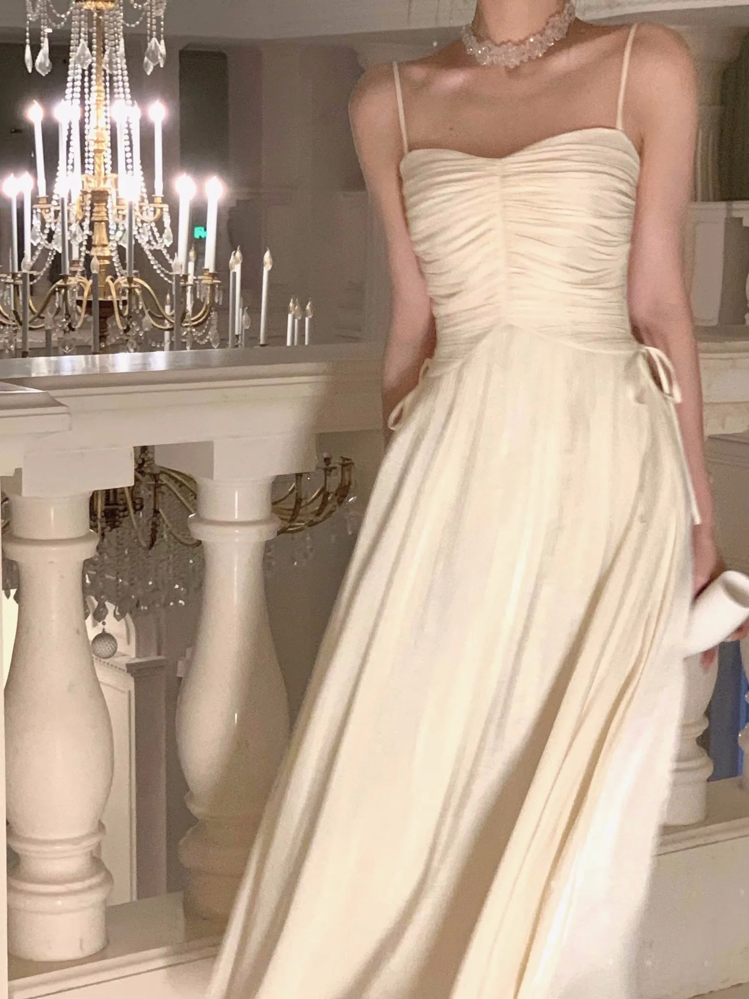 Elegant Shiny Midi Dresses for Women Evening Party Dress Prom Robe Vintage Solid Summer New A-line Spaghetti Strap Vestido Mujer