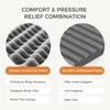 12 inch full size memory foam mattress for decompression and sports isolation, plush full size mattress 4