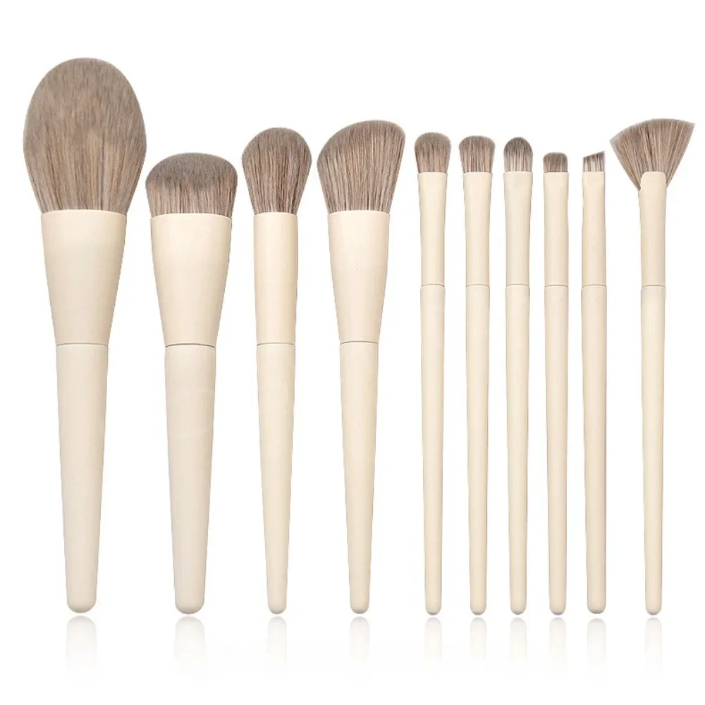 8/9/10Pcs Makeup Brush Set Eye Shadow Foundation Brush Concealer Highlighter Blush Powder Cosmetic Brushes Beauty Make Up Tools 6