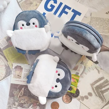 Women's Coin Purse Mini Pouch Cute Plush Little Penguin Zipper Change Purse for Keychain Lipsticks Money 1 Women's Coin Purse Mini Pouch Cute Plush Little Penguin Zipper Change Purse for Keychain Lipsticks Money 1