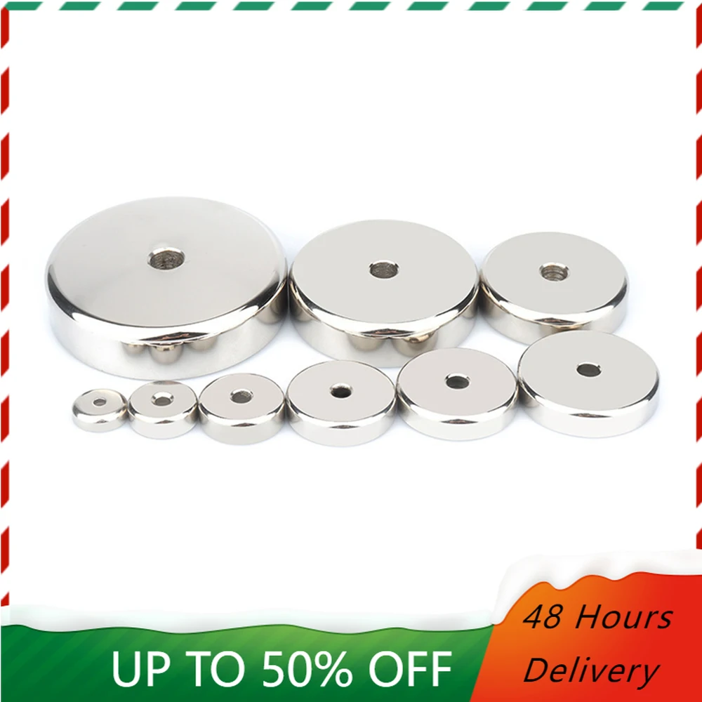

Super Strong Neodymium Magnet Countersunk Round Cup Heavy Duty Rare Earth Magnet Permanent Magnetic Disc Fridge Magnets for DIY
