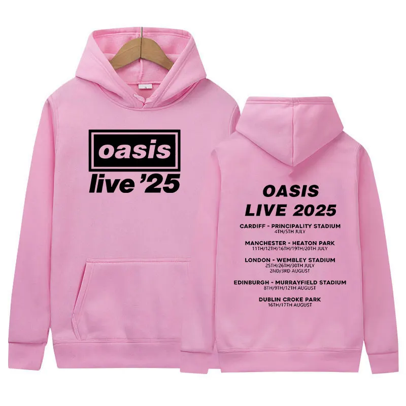 2025 O-Oasis Live 25 Tour Print Hoodie Men's Retro Long