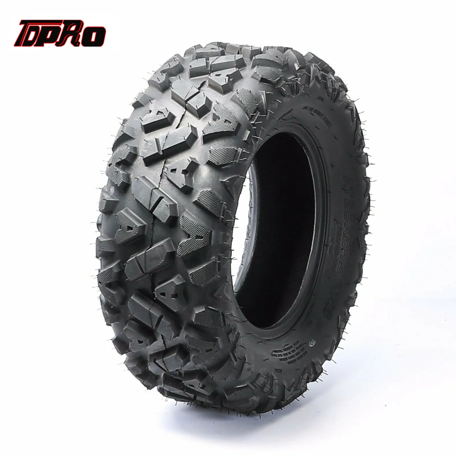 

TDPRO UTV ATV Front Tire 25x8-12 25x8x12 Tire 200/80-12 for Go kart Quad Buggy Golf Cart