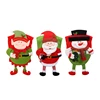 Chair Covers Santa Red Hat Chair Xmas Kitchen Dining Chair Slipcovers 1
