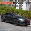 1:24 Mercedes-Benz BRABUS ROCKET 900 Street car version Alloy Metal Diecast Car Model Sound Light Car Collection Kids Gift Toys 2