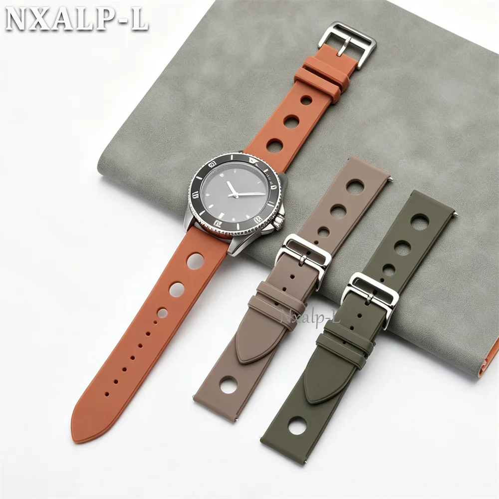 Enhanced Sport Silicone Waterproof Watch Band Wristband with Quick Release