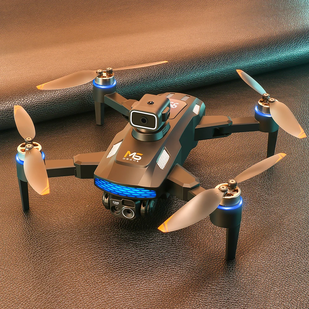 Drone Selfie Poche avec Évitement d'Obstacles 4 Côtés - Noir