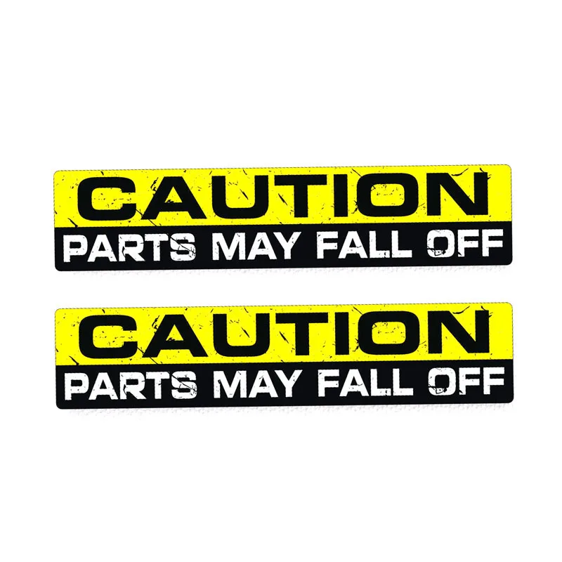 

Jpct warning notice parts falling off funny decals for cars, motorhomes, windows waterproof polyethylene sticker 15cmx3cm