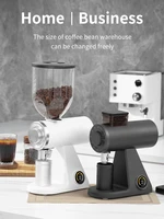STARSEEKER AK74 Electric Coffee Grinder 74MM Flat Titanium Burr Espresso Brew Coffee Bean Grinder Speed Regulation Black White 2