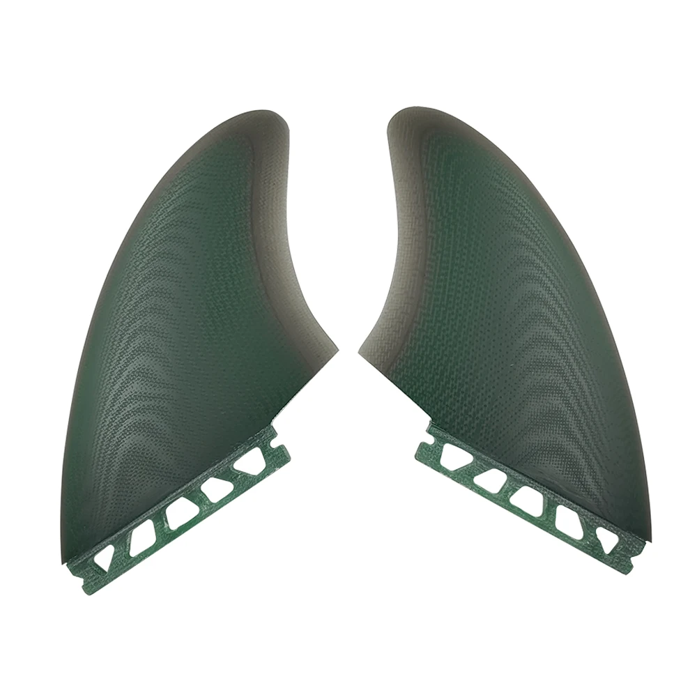 UPSURF FUTURE Fins Fiberglass Clear Twin Fins Quilha Fish