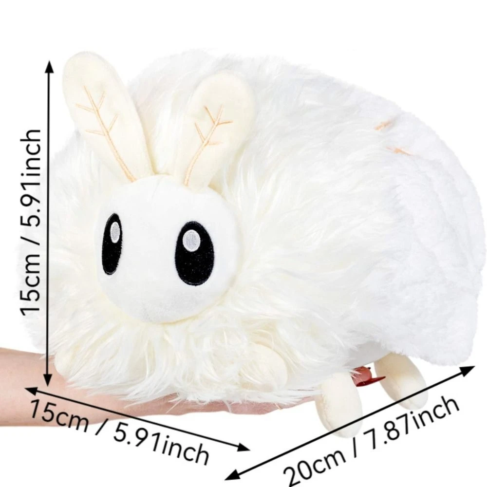 Big Eye Poodle Moth Plush Toys Simulation Fluffy Poodle Moth Plush Doll Funny Lifelike Cute Stuffed Dolls Friends Birthday Gifts