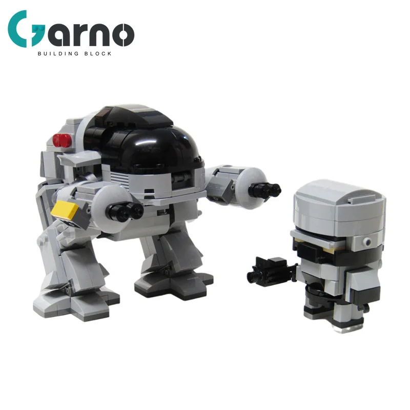 Moc Robocoped ED-209 Mech Robot Классический Конструктор из фильма Сборная модель военное