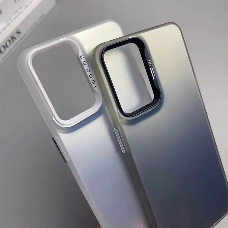 Shockproof Anti-fingerprint Phone Case with Shell Protection and IMD Design