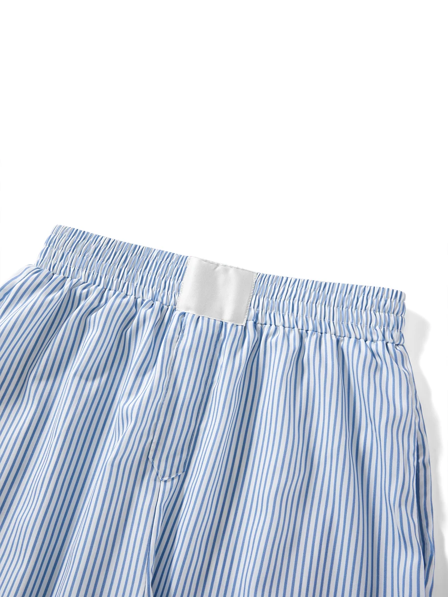 

Womens Plaid Striped Boxer Shorts Elastic Waist Pajama Shorts Cute Gingham Sleepwear Y2k Sleeping Pj Micro Shorts